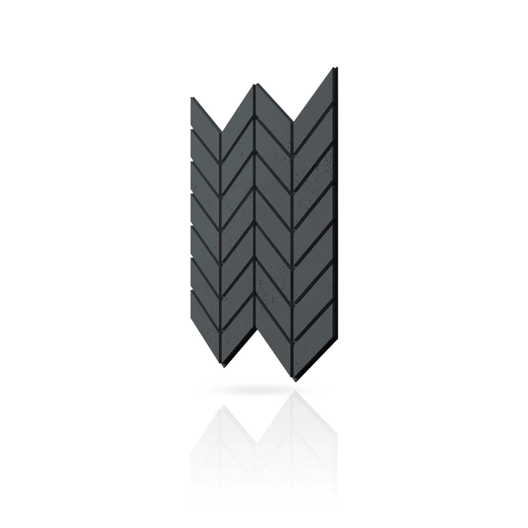 Concrete Cladding - HERRINGBONE M Wall Panels colour swatch on white background DecorMania.eu